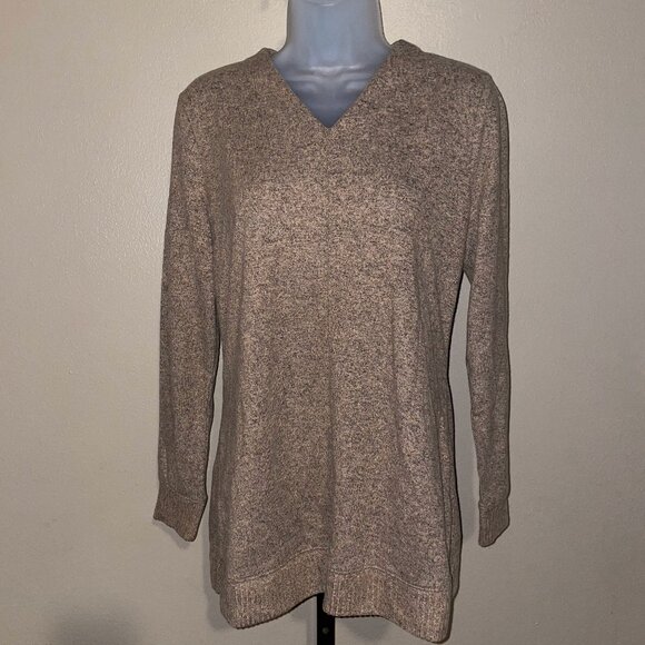 A453555* Denim & Co. Comfort Zone PLUSHKNIT  Reg V-Neck Tunic - Picture 1 of 3